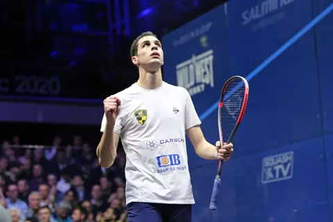 علي فرج يودع ملاعب الإسكواش بمهرجان اعتزال تاريخي 